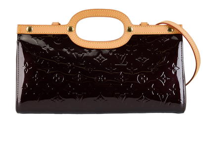 Vintage Roxbury Drive Bag, £595, Handbags, Burgundy, Patent Leather, Front view